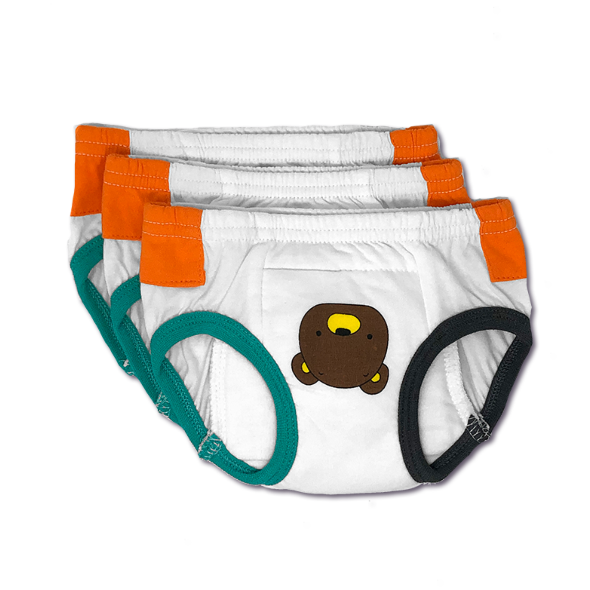 Tiny Trainers Smaller Sizing - small cotton training pants, 3-pack