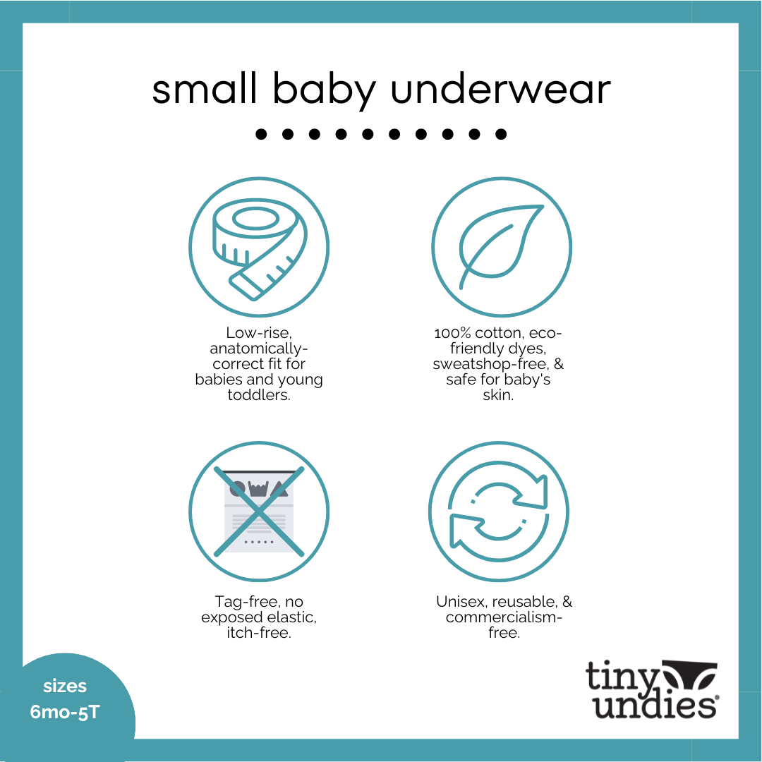 Tiny Undies small cotton underwear - 3-pack