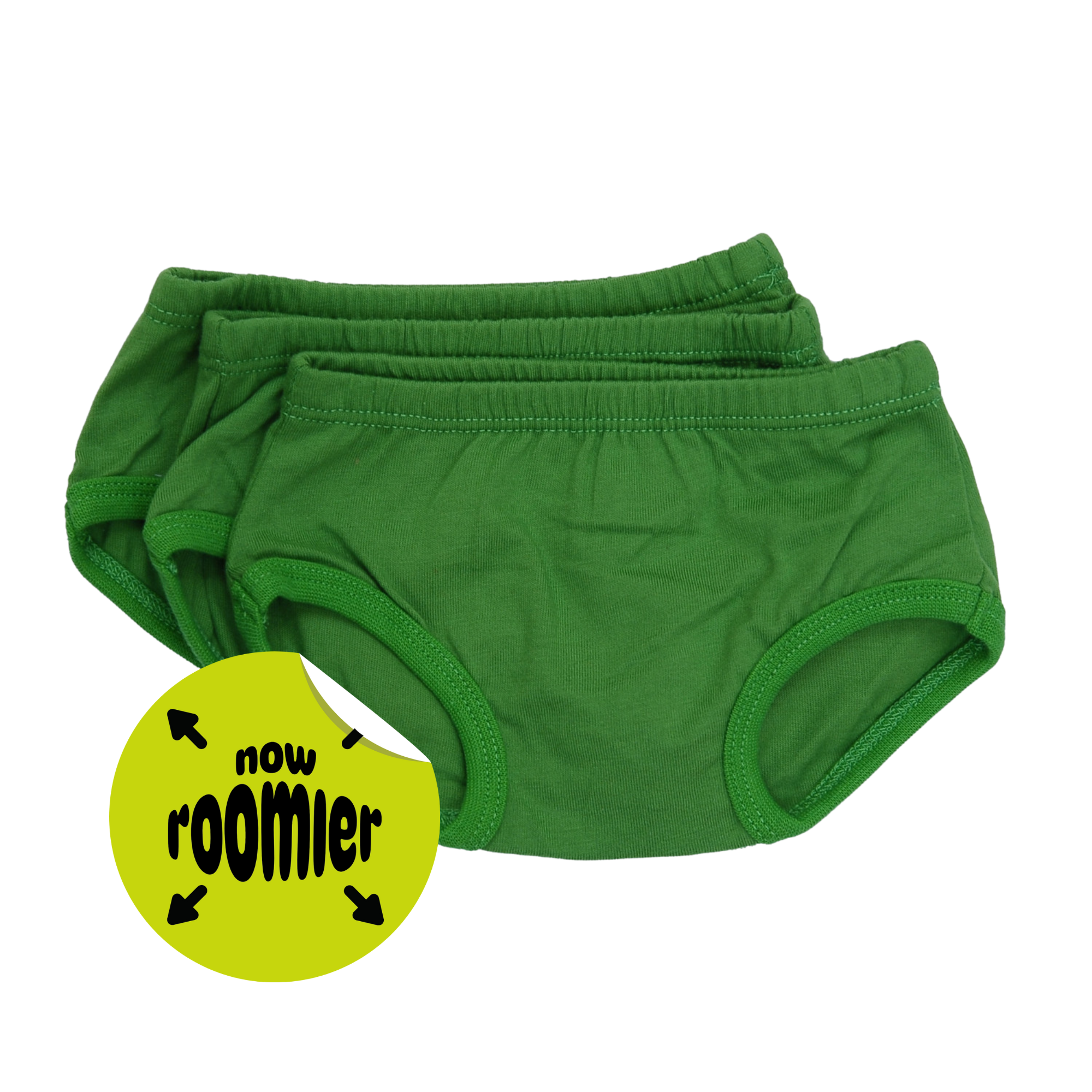 Tiny Undies ROOMIER small cotton underwear - 3-pack