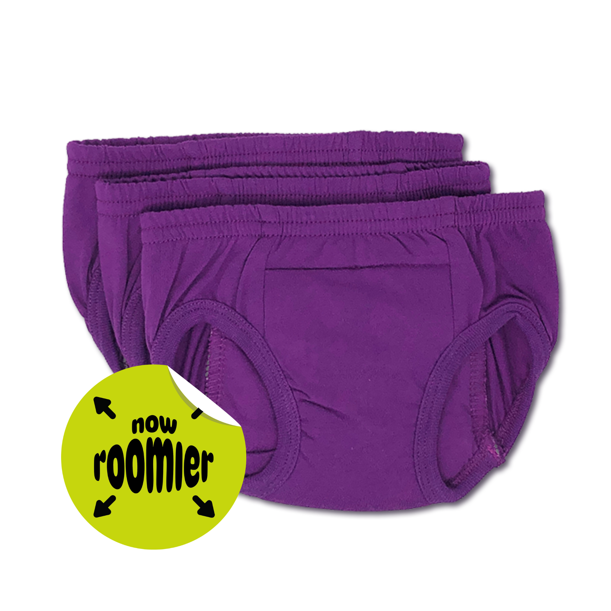 Tiny Trainers ROOMIER small cotton training pants - 3-pack