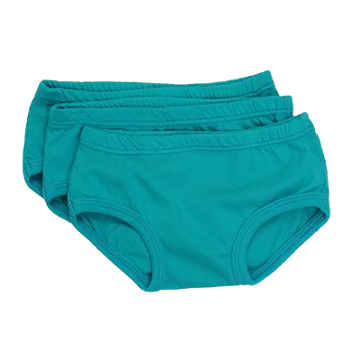 Kids Undies Toddlers Girls Briefs, 100% Organic Naturally Colored