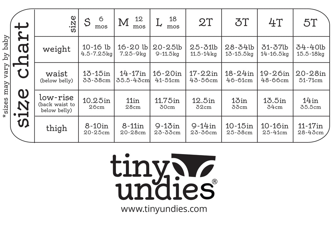  Tiny Undies Unisex Baby Underwear 3 Pack (6 Months, BlackBerry  Purple): Clothing, Shoes & Jewelry